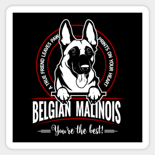 BELGIAN MALINOS THE BEST FRIEND Sticker